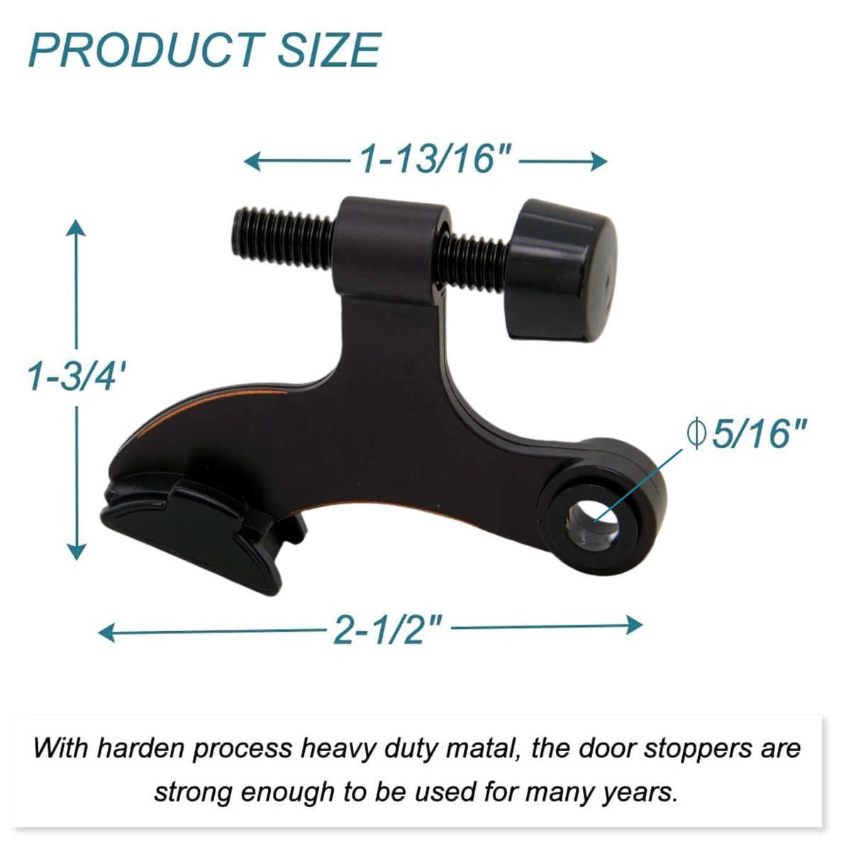 8 Pack Hinge Pin Oil Rubbed Bronze Door Stopper (8 Count)