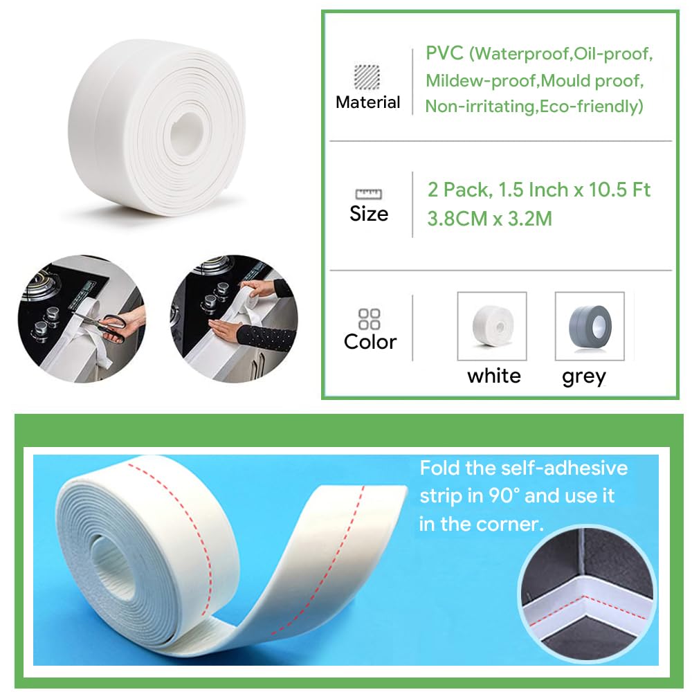 2 Pack Caulk Strip (21 Foot)