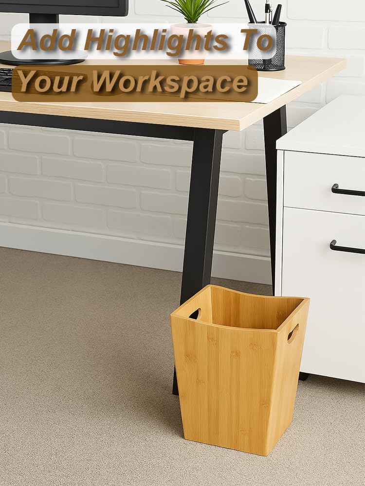 Wood Trash Can