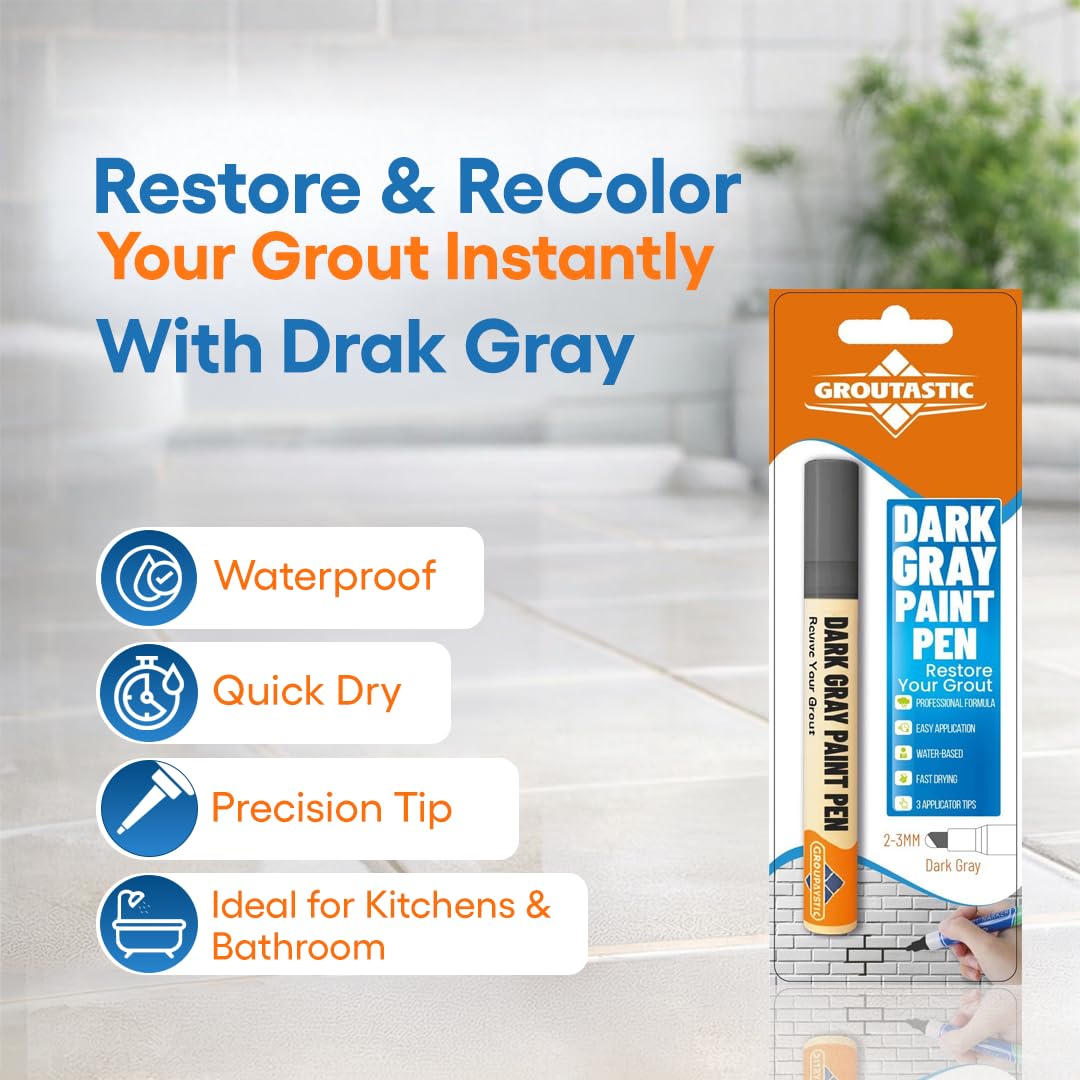 Grout Pen Dark Grey