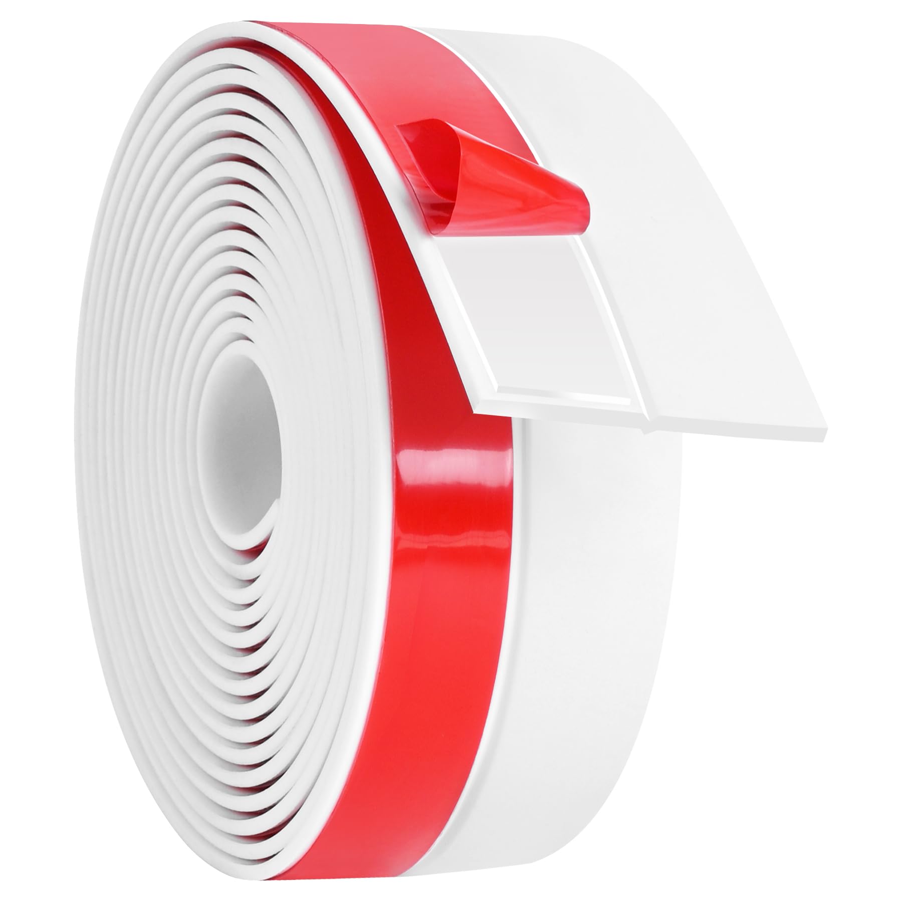 Weather Stripping Silicone Door Seal Strip 2 in x 10 ft Door Draft Stopper Self Adhesive Tape (10 Foot)