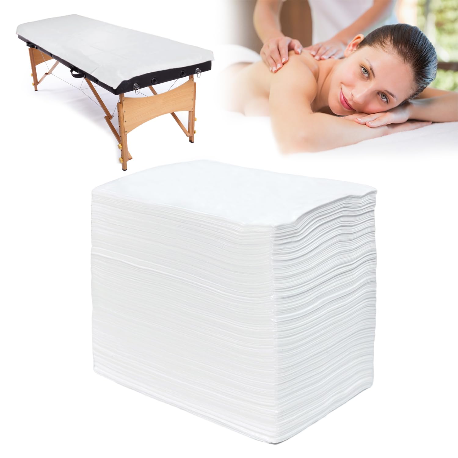 100Pcs Disposable Massage Table Sheets 31" x 71" Non