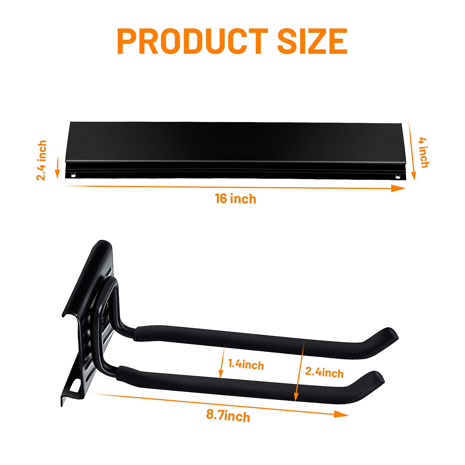 Garage Storage Organization Wall Mount Folding Chair Hangers
