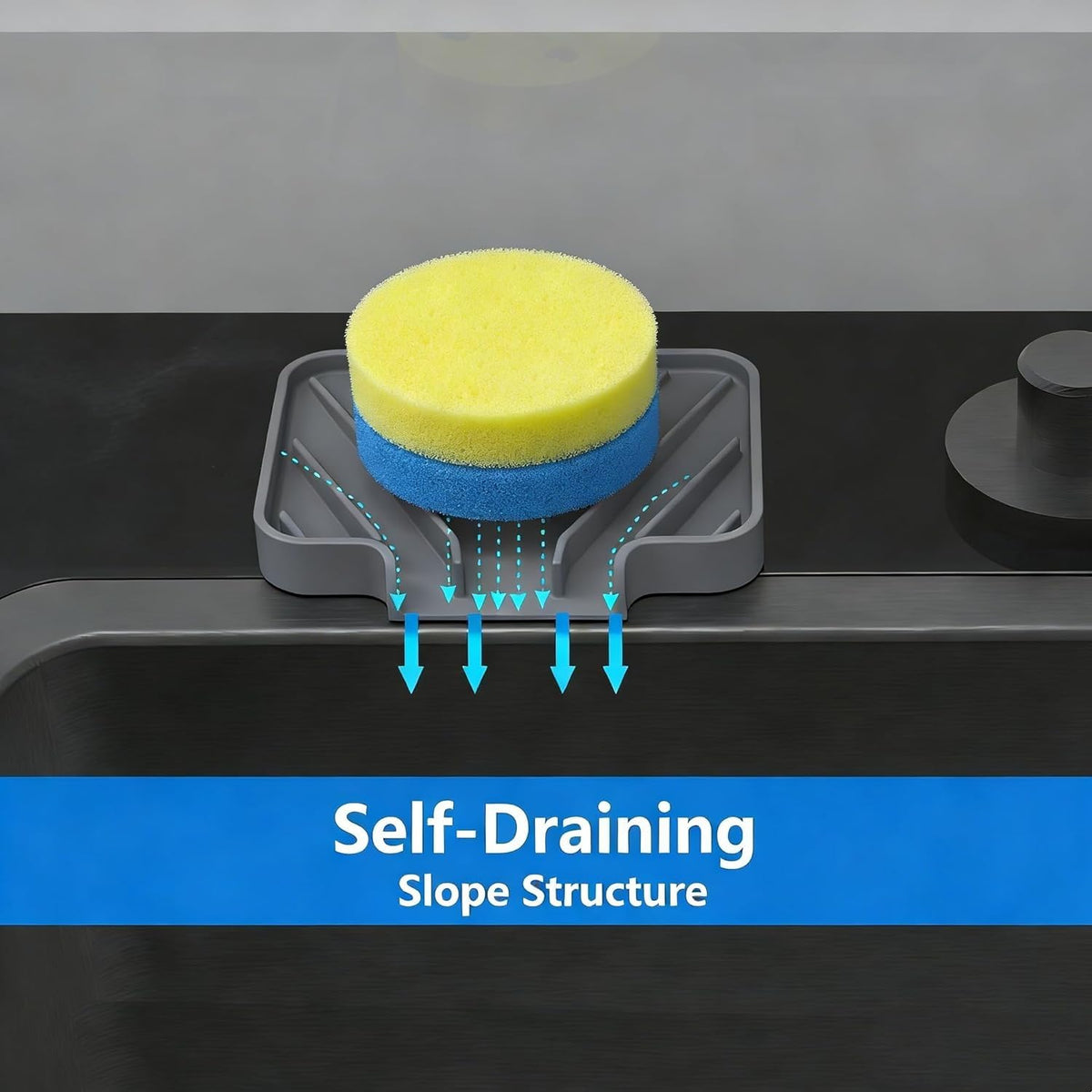Sponge Holder for Kitchen Sink