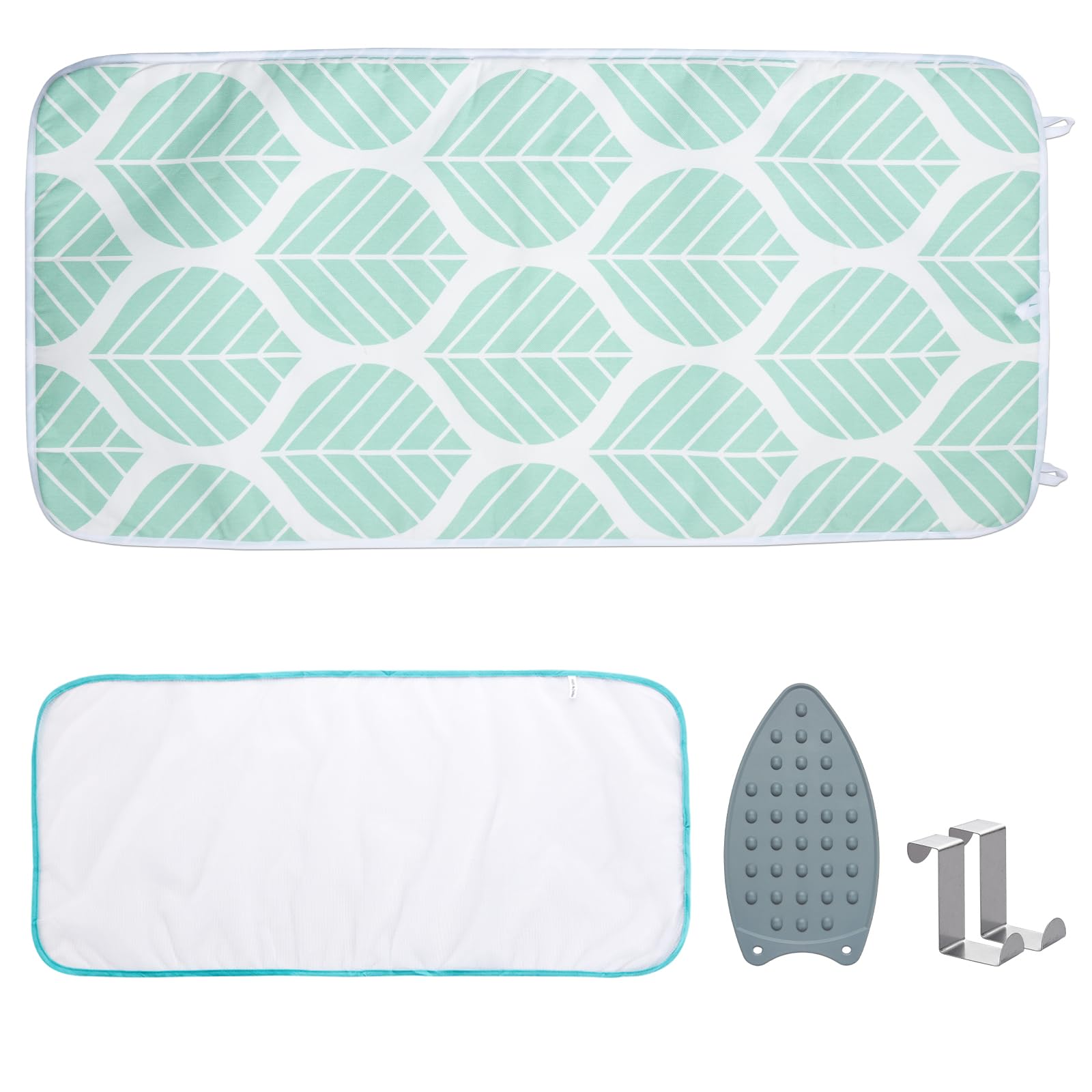 Ironing Mat Portable Ironing Pad 39.4 x 18.9 inch Table Top Iron Board 5 in 1 Travel Iron Blanket for Washer