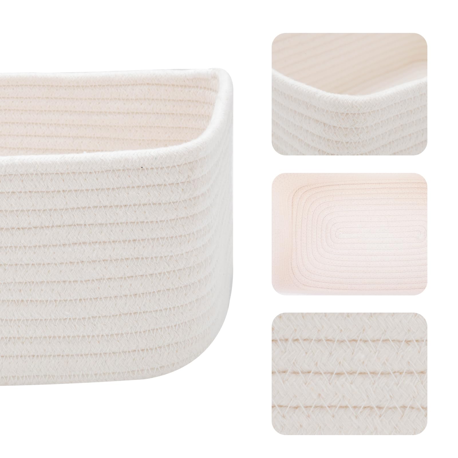 Small Storage Baskets for Organizing (4 Count)