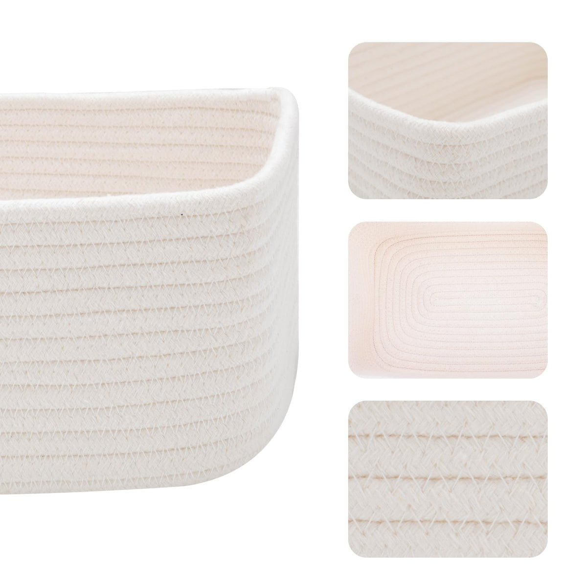 Small Storage Baskets for Organizing (4 Count)