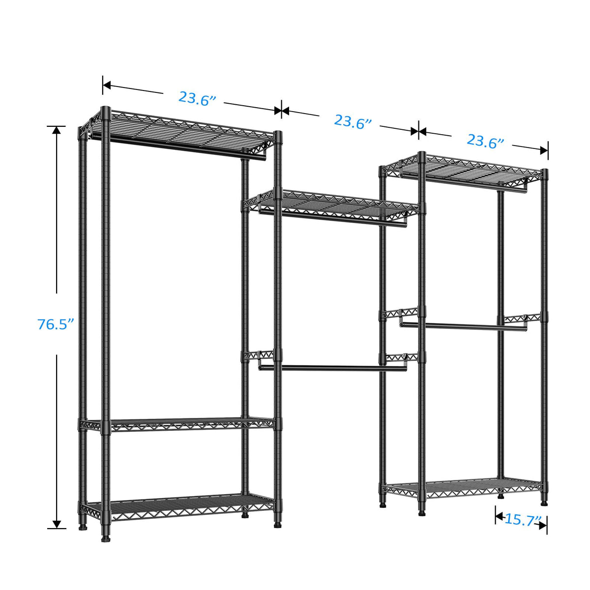 Heavy Duty Garment Rack Wire Clothes Rack for Hanging Clothes