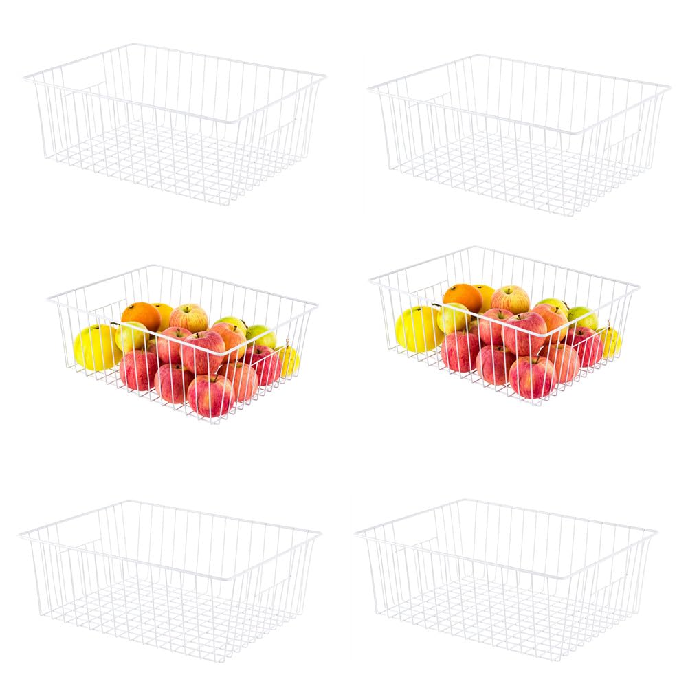16inch Upright Freezer Organizer Baskets for 13 (6 Count)