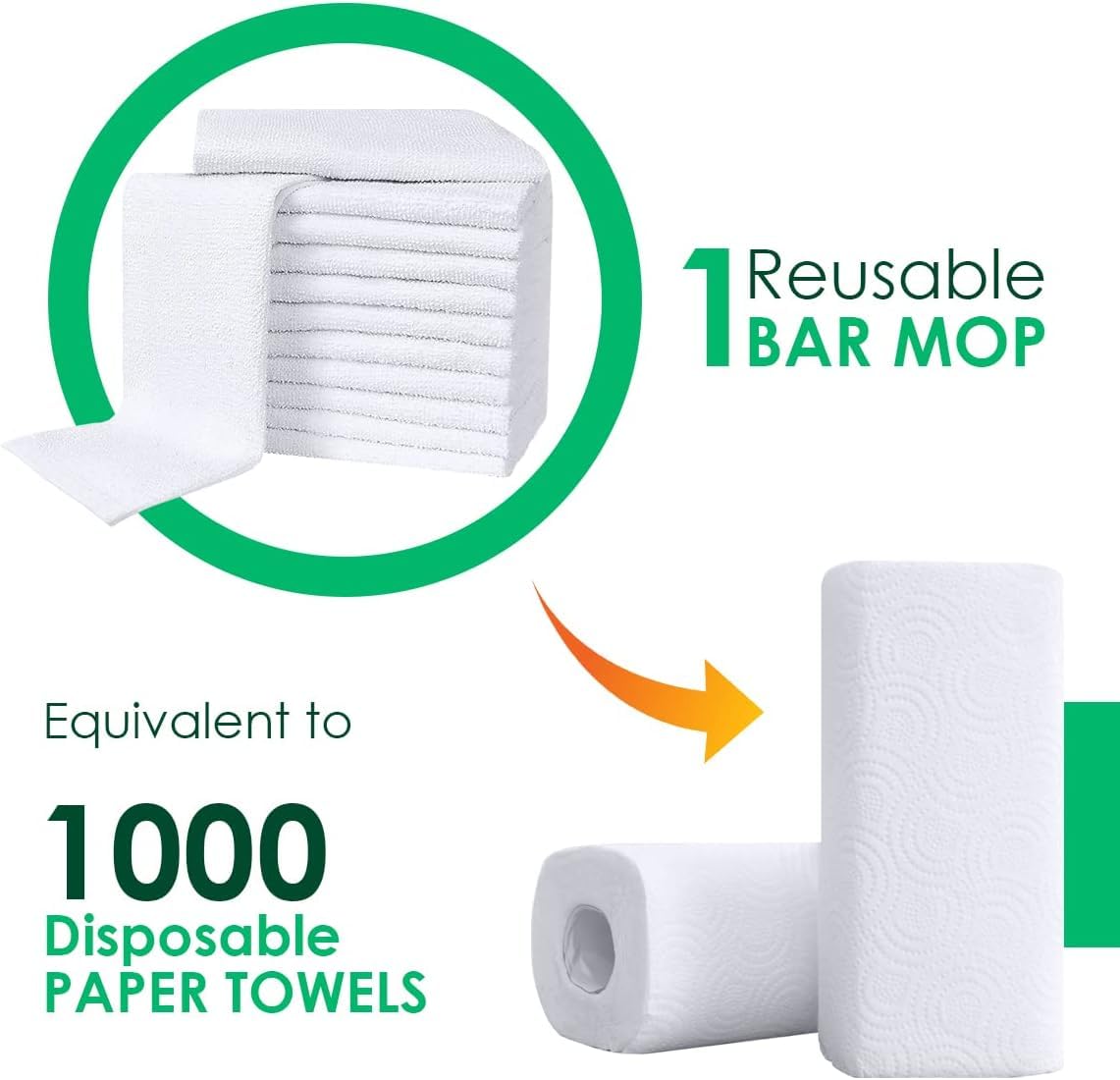 Terry Bar Mop Towels (72 Count)
