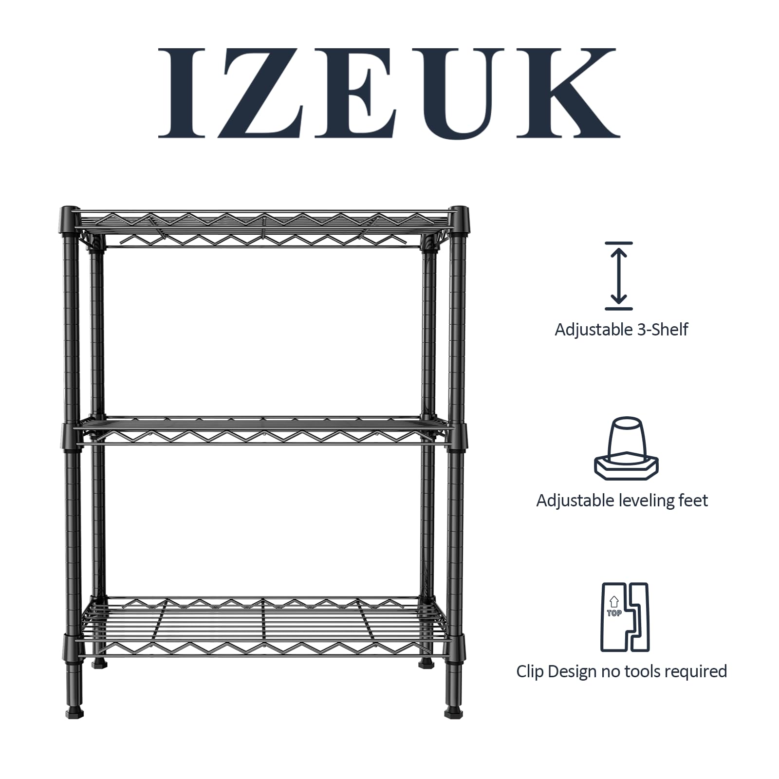 3 Tier Wire Shelving Unit