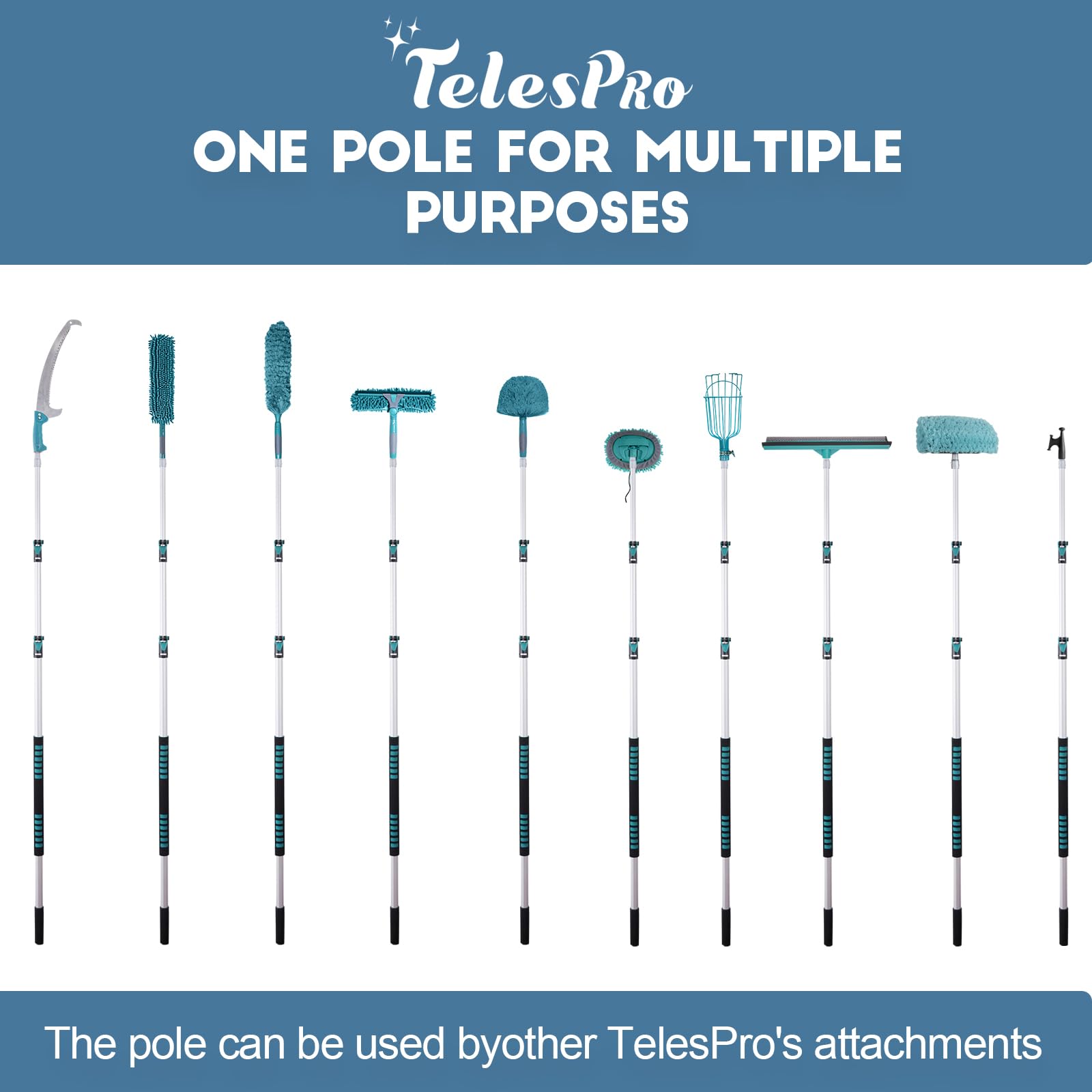 30 Foot High Reach Duster Kit with 6
