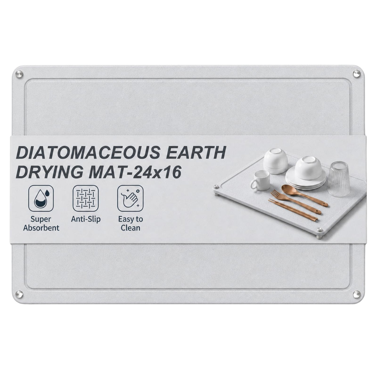 Diatomaceous Earth Dish Drying Mat