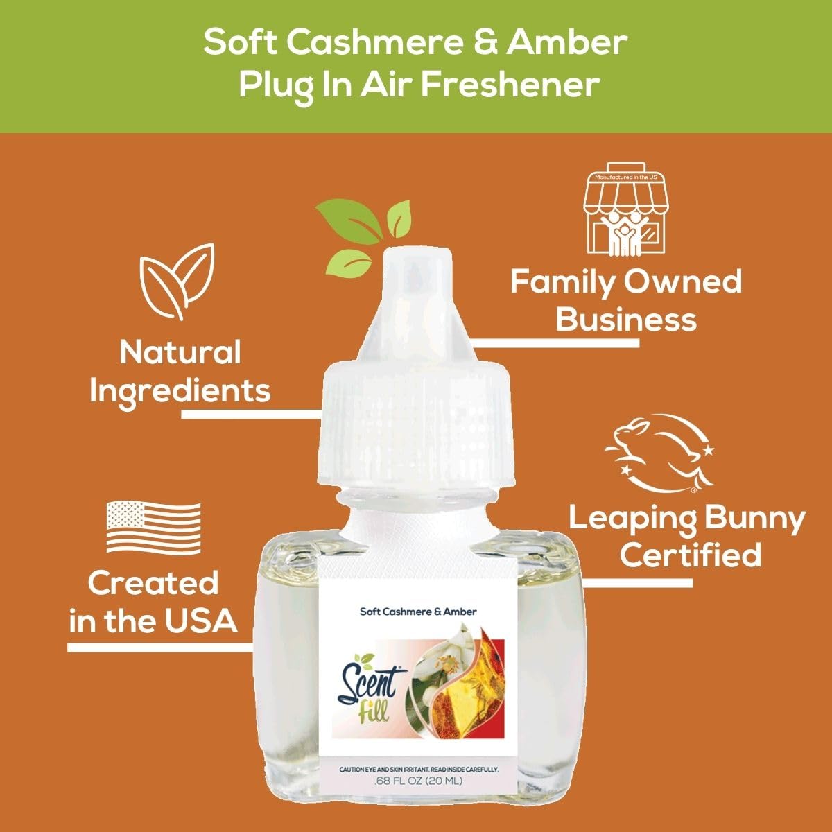 Soft Cashmere & Amber Plug in Air Freshener (2.72 Fl Oz)