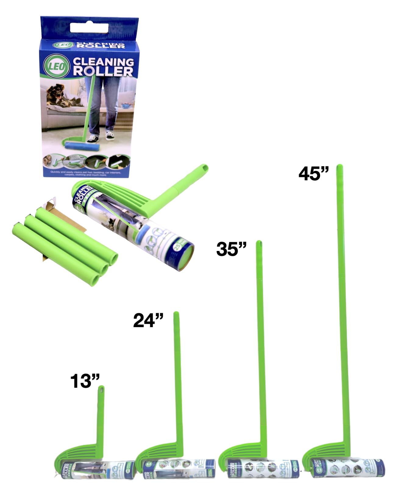 10 Inch Wide Lint Roller with Extendable Handle