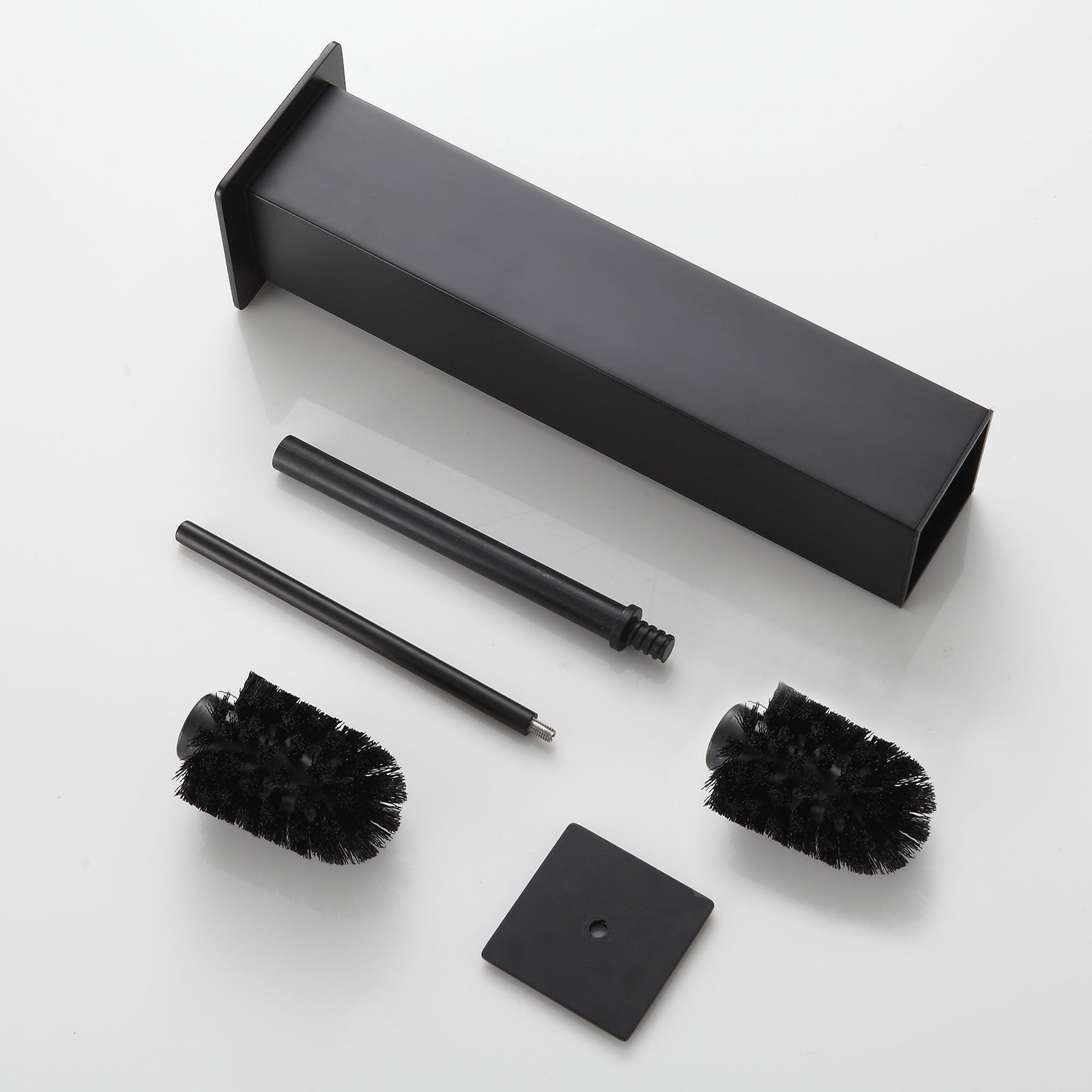 Black Toilet Brush and Holder