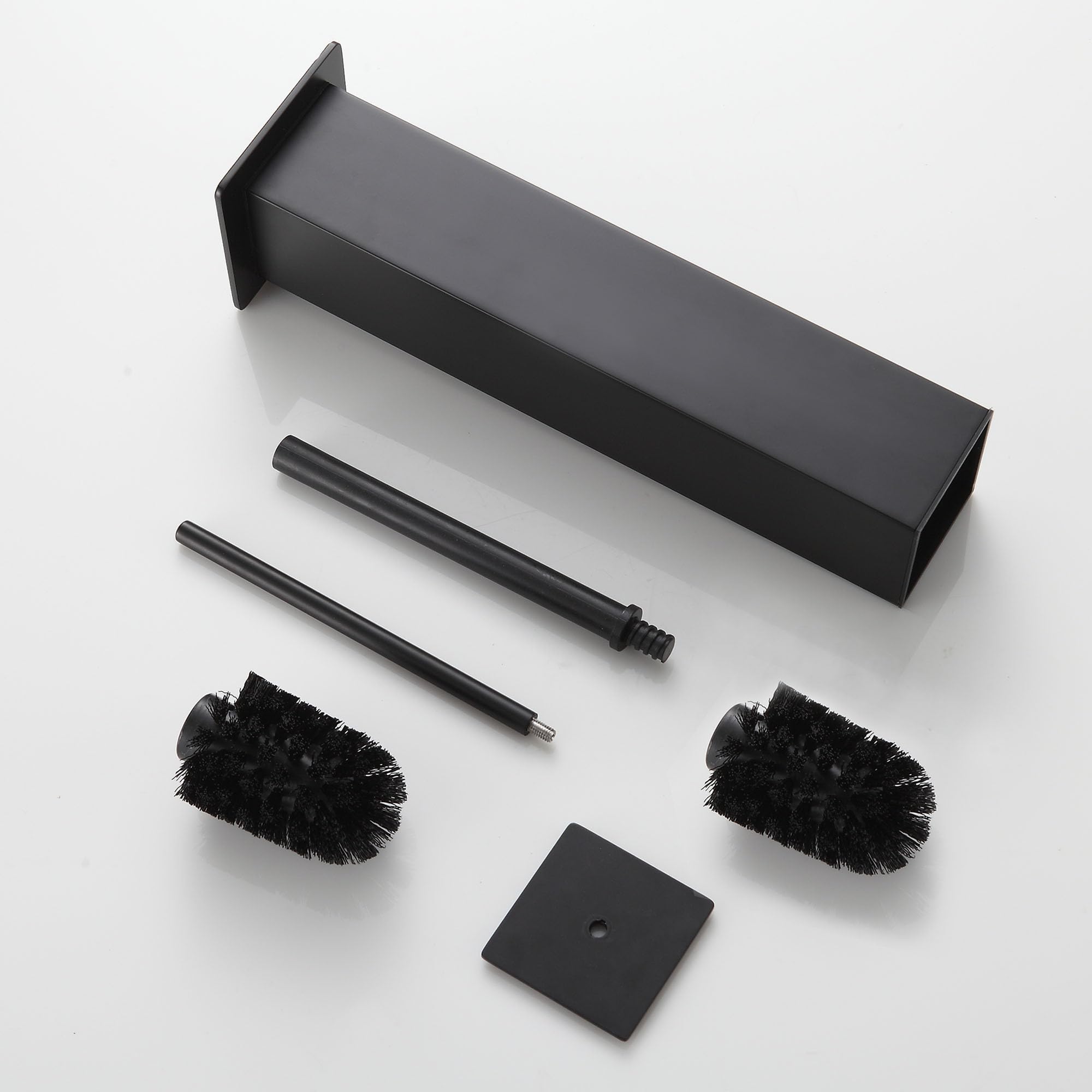 Black Toilet Brush and Holder