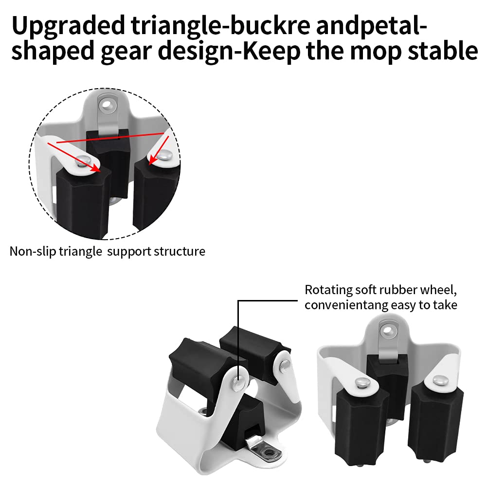 Broom Holder Wall Mount 50 Pack (50 Count)