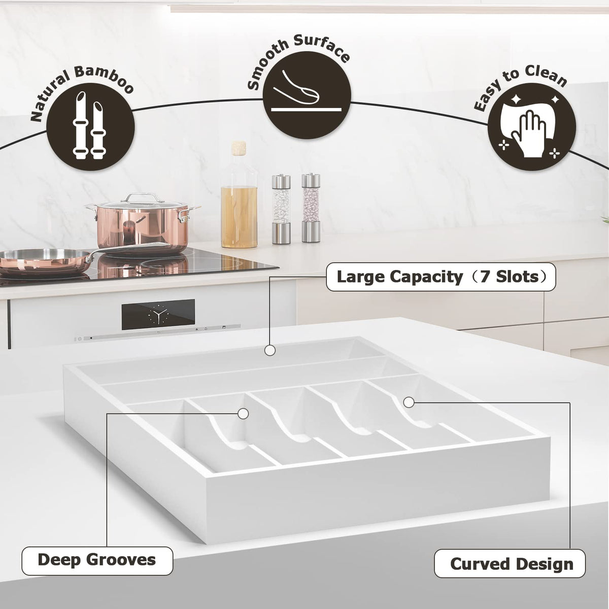 Utensil Organizer Silverware Drawer Organizer