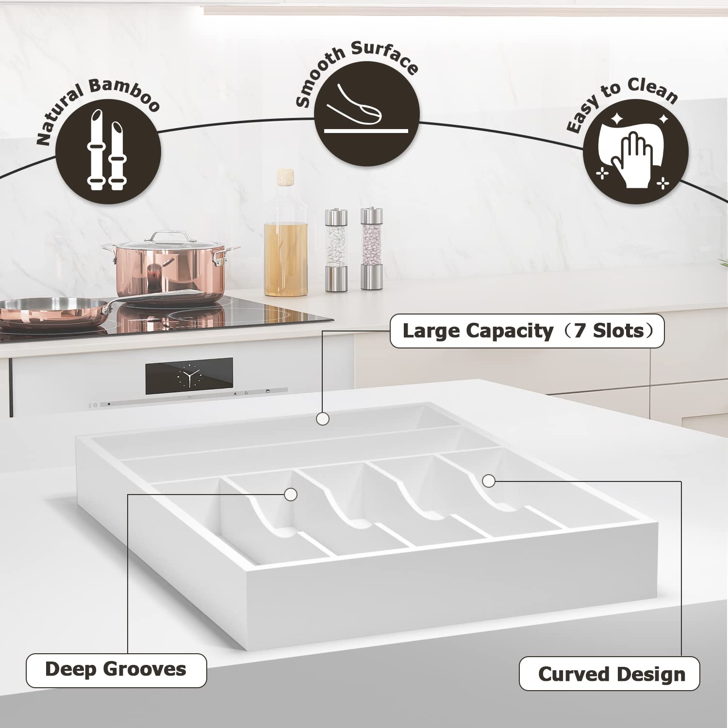 Utensil Organizer Silverware Drawer Organizer