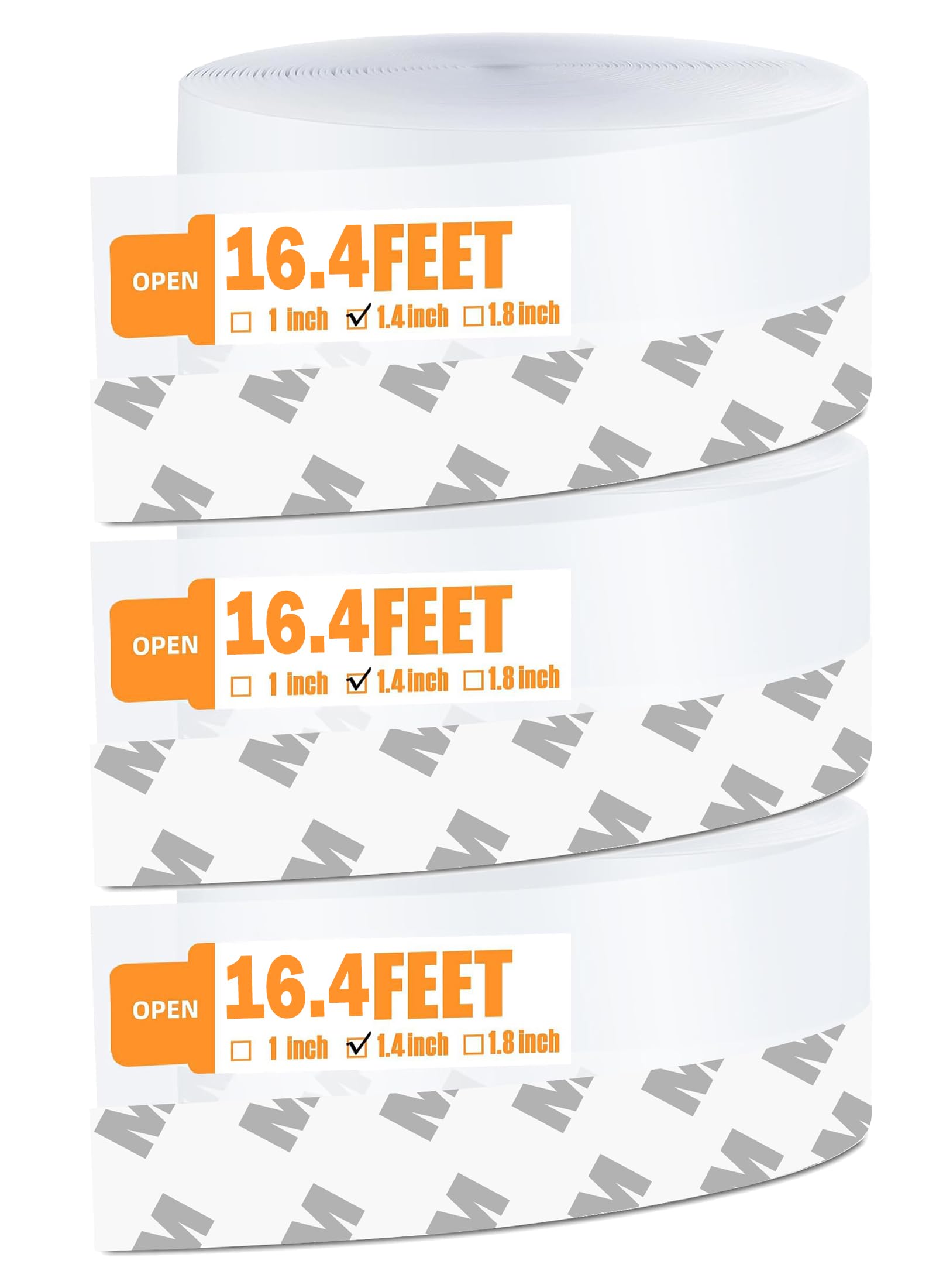 49.2 Ft Weather Stripping Door Seal Strip Tape (49.2 Foot)