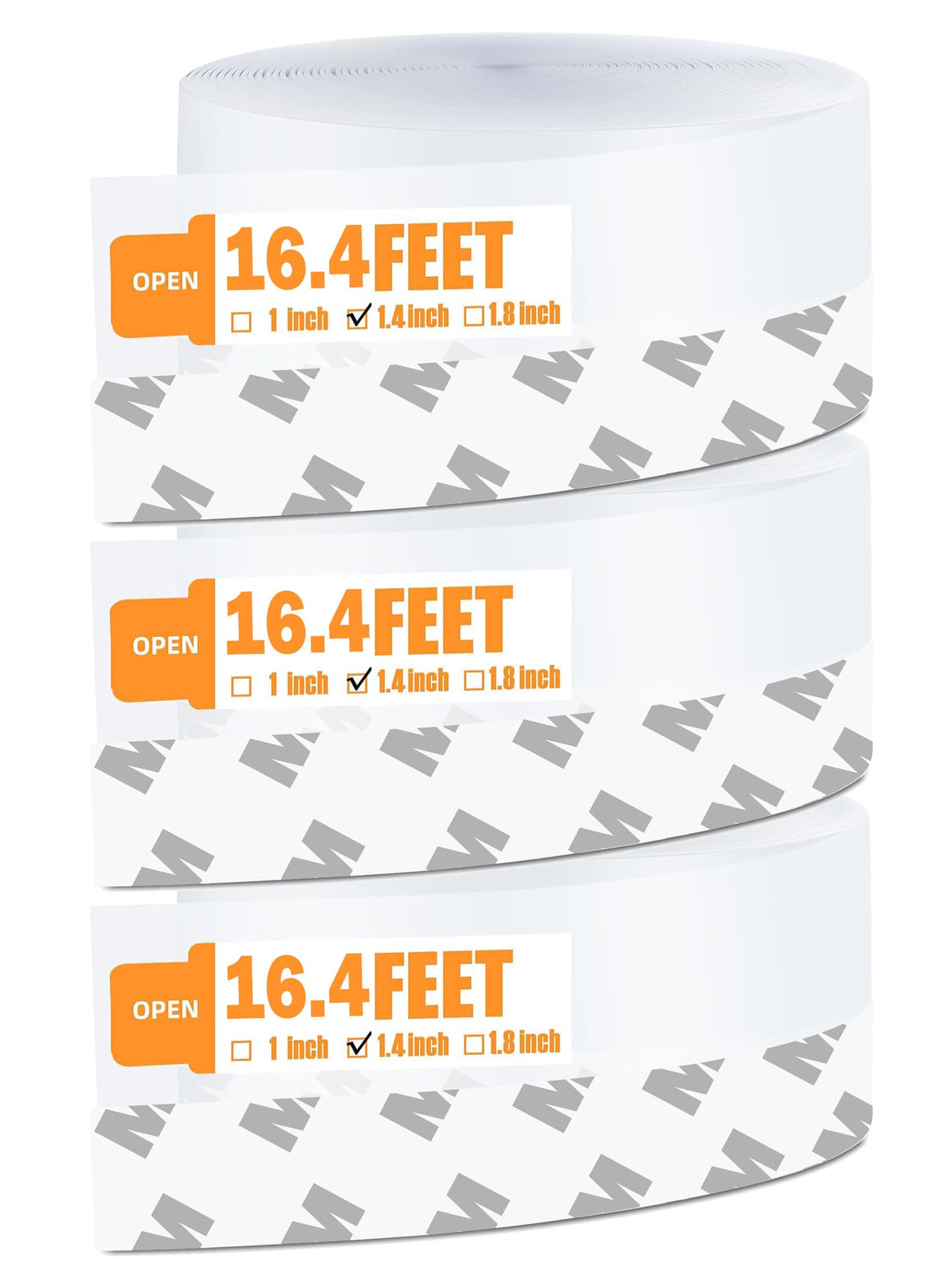 49.2 Ft Weather Stripping Door Seal Strip Tape (49.2 Foot)