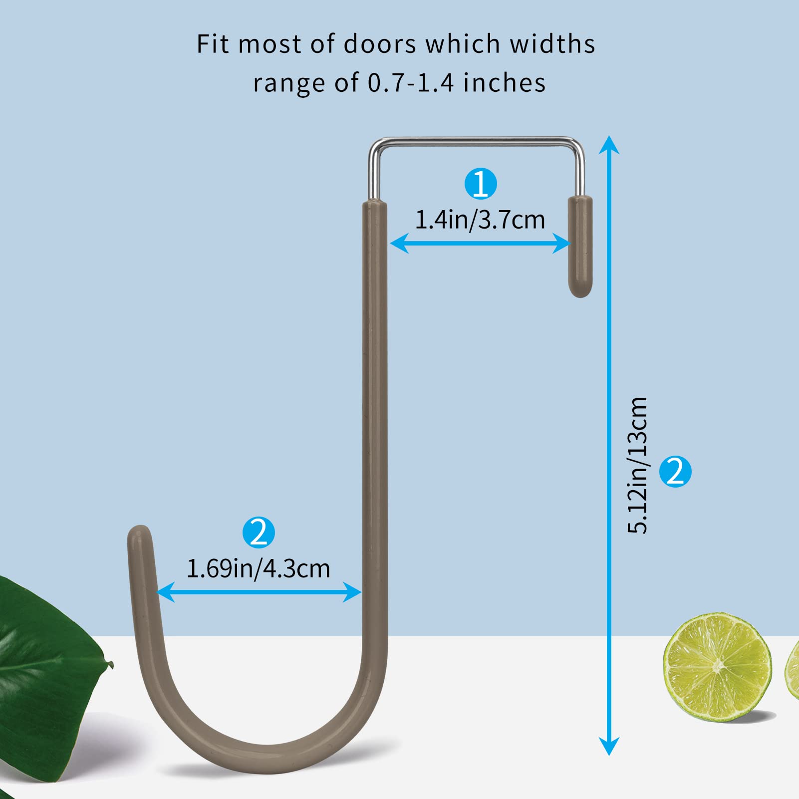 Over the Door Hooks (4 Count)