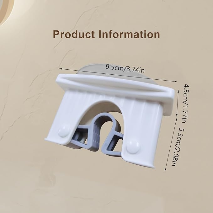 Multifunction Wall Mount Mop Clamp Water Rack Large Capacity Hangers Adjustable Clamp for Kitchens Large Capacity Clip