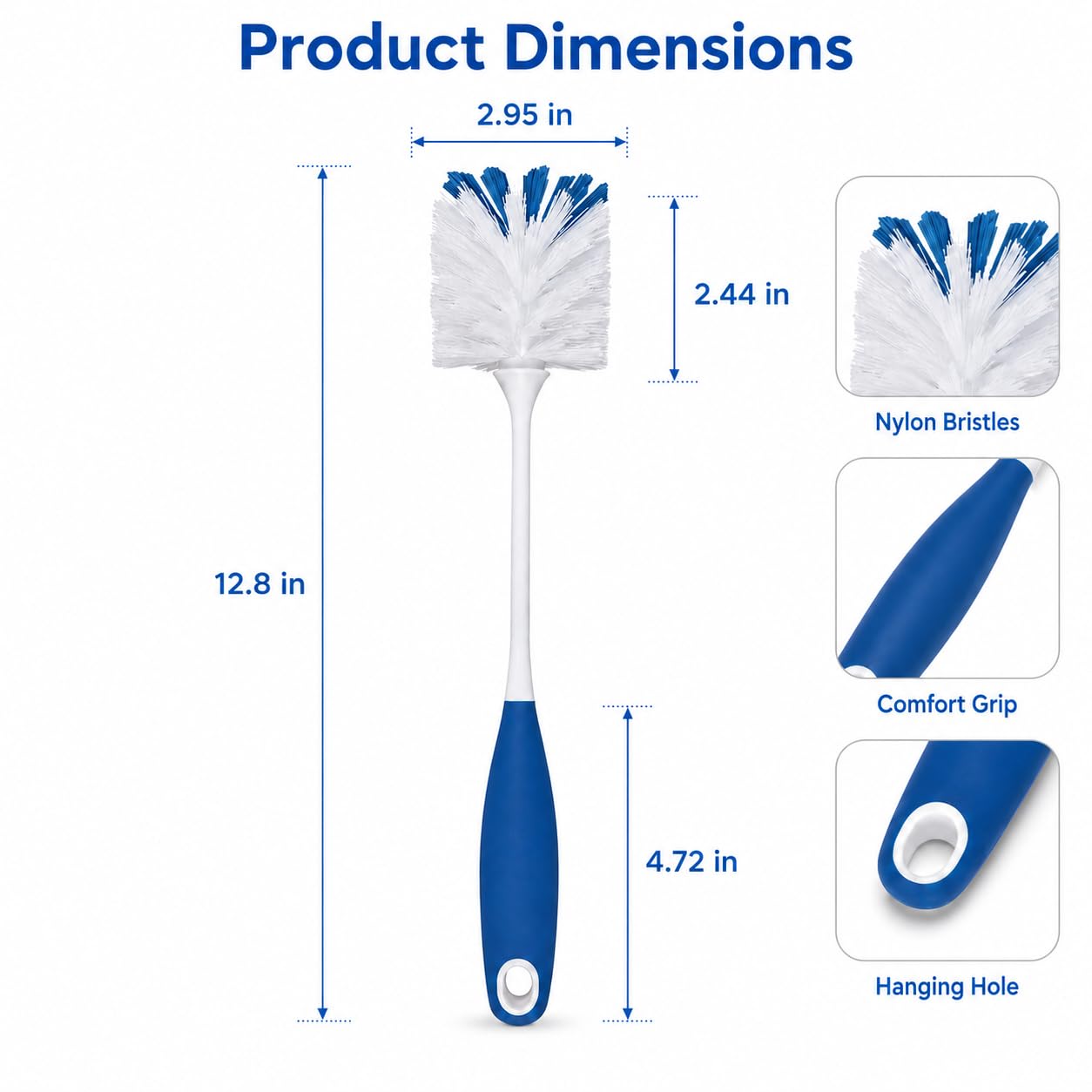 2 Pack Bottle Brushes (2 Count)