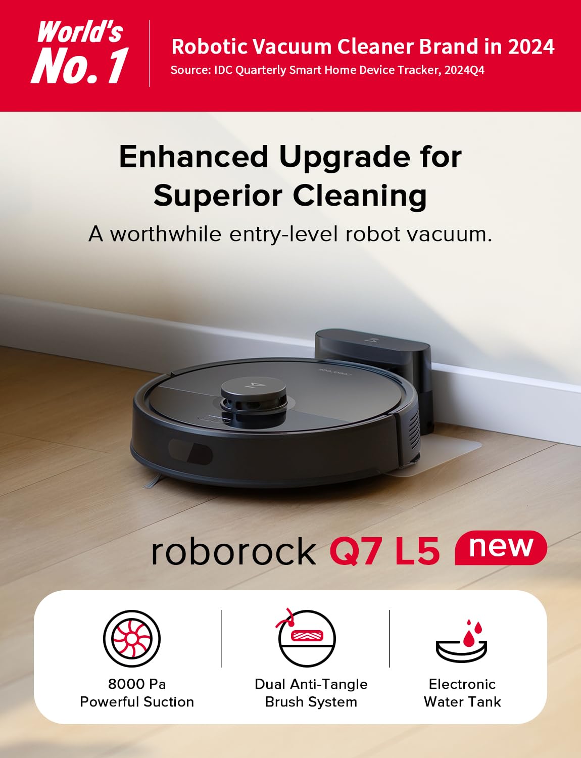 Q7 L5 Robot Vacuum and Mop Combo