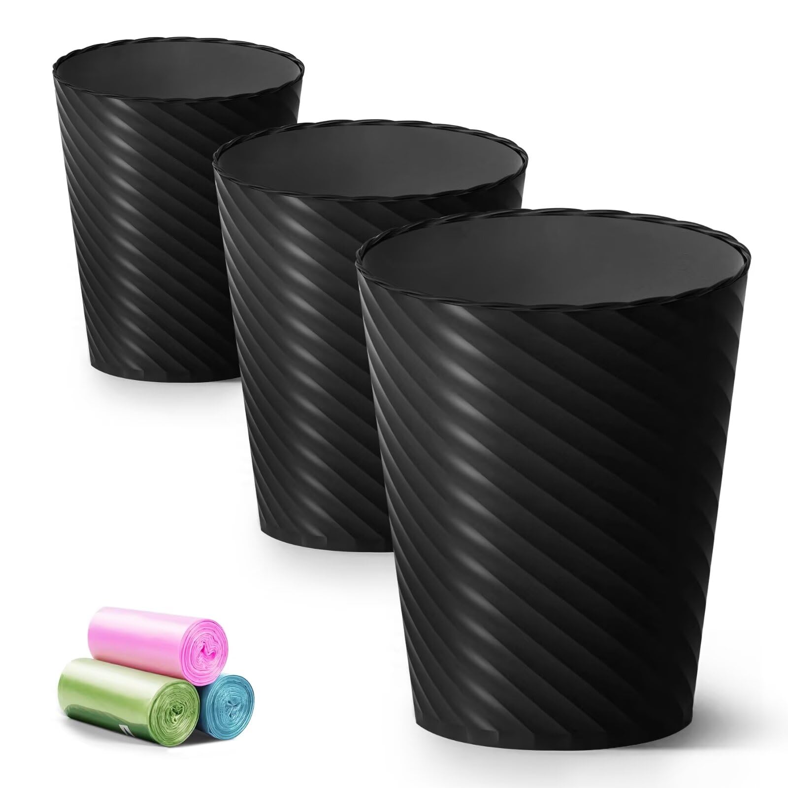 Bathroom Trash Can 3 Pack (3 Count)