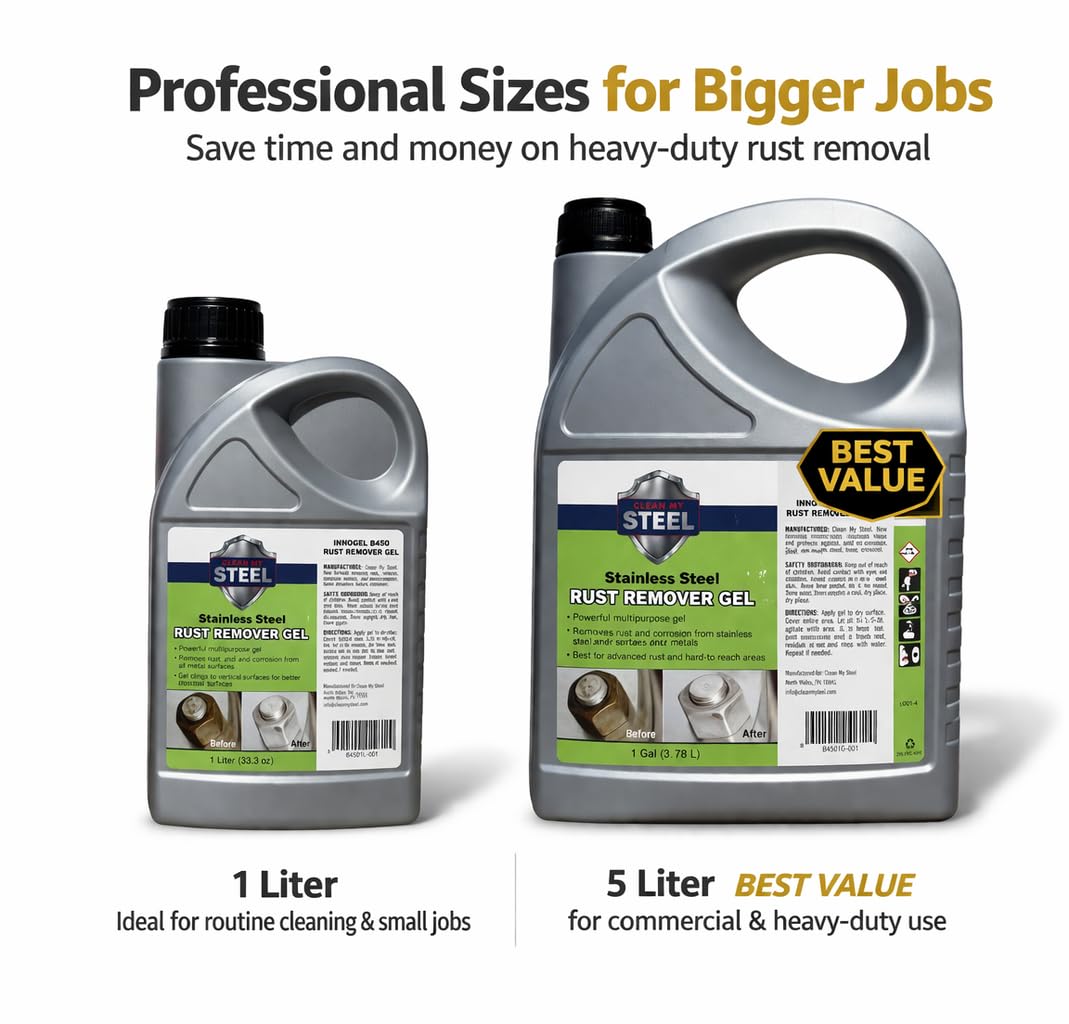 Innogel B450 Stainless Steel Rust Remover Gel (33.8 Fl Oz)