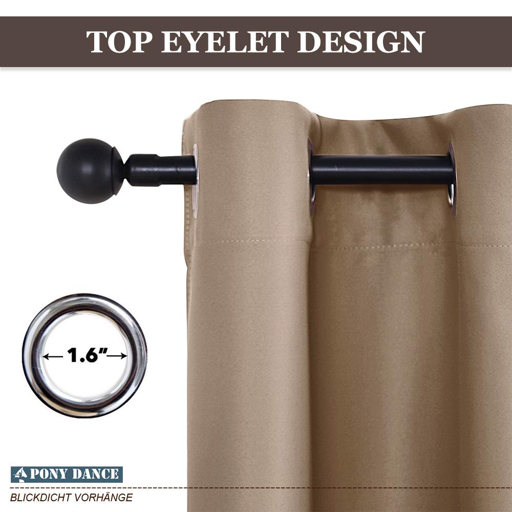Blackout Curtains Mocha (2 Count)
