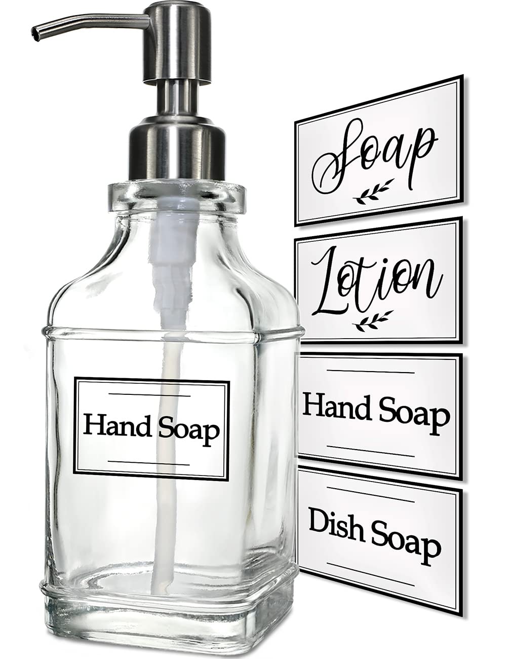 Antique Design Soap Dispenser with Rust Proof 304 Stainless Steel Pump