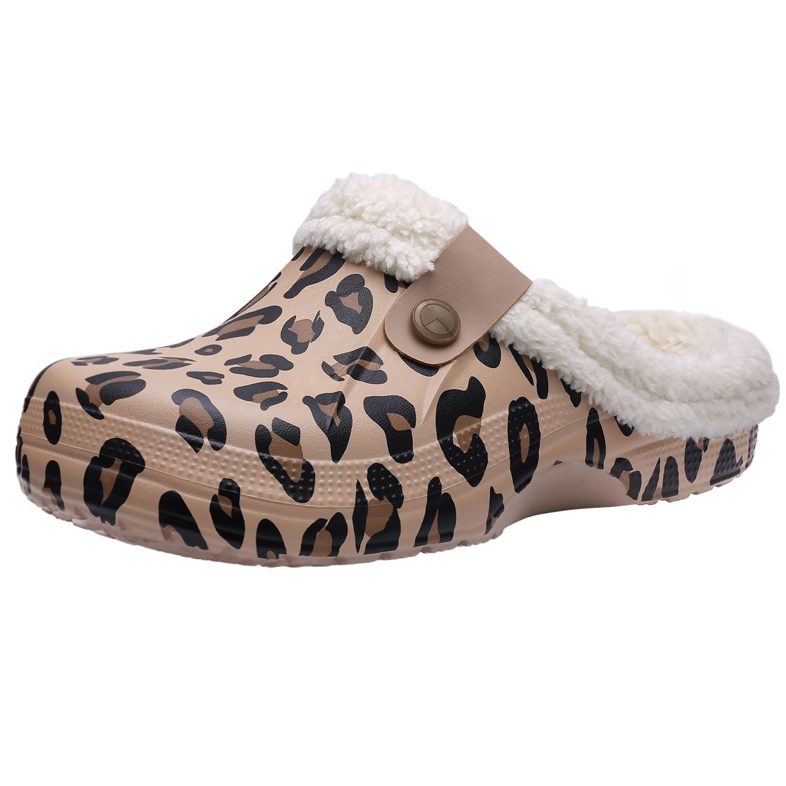 Fur Lined Clogs for Women & Men Fuzzy Slippers with Memory Foam