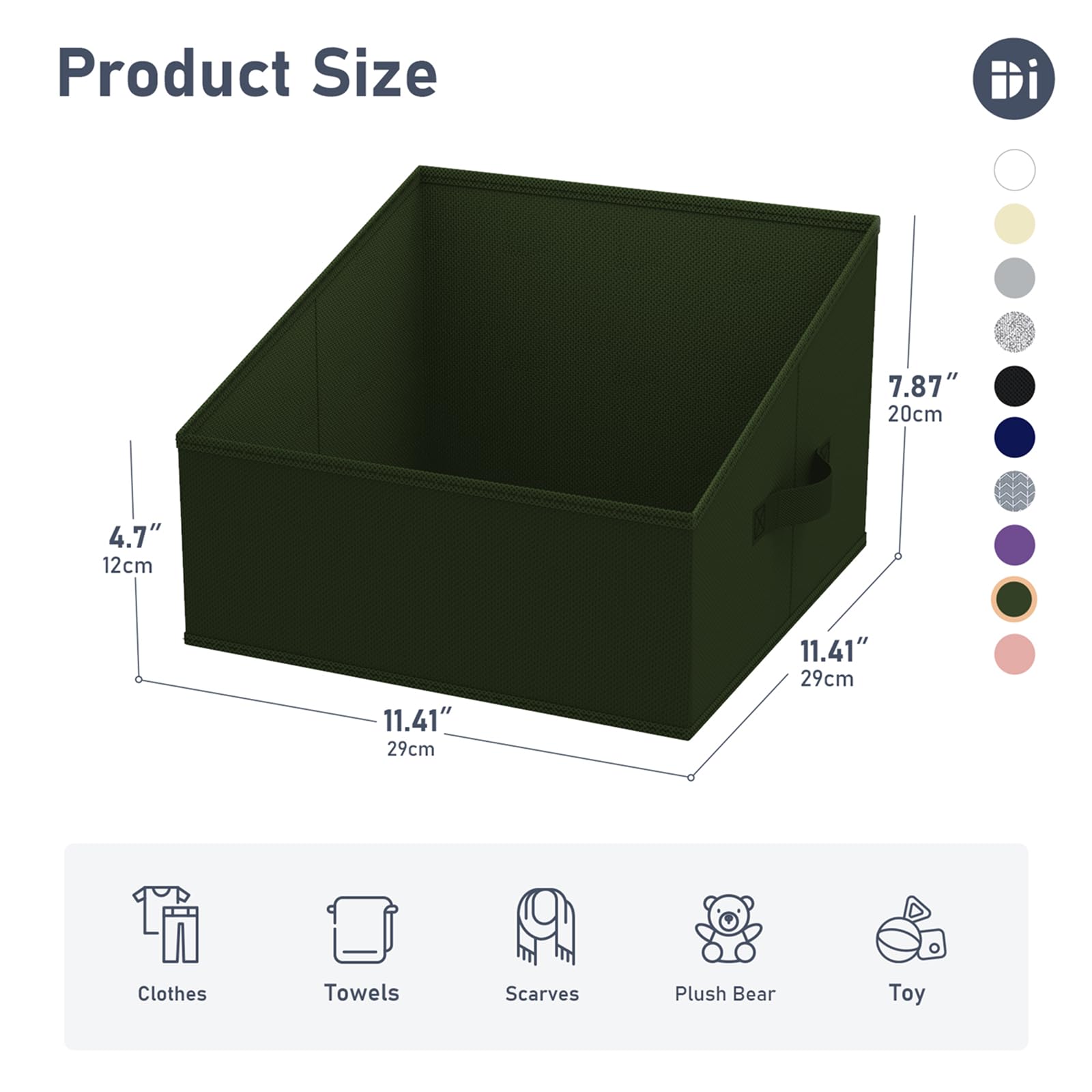 Closet Storage Bins 10 Pack (10 Count)