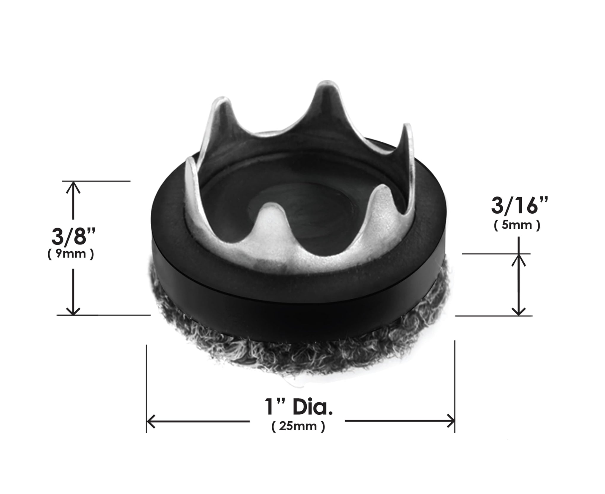GorillaOutdoor 1 inch Round Furniture Feet Floor Protectors (16 Count)