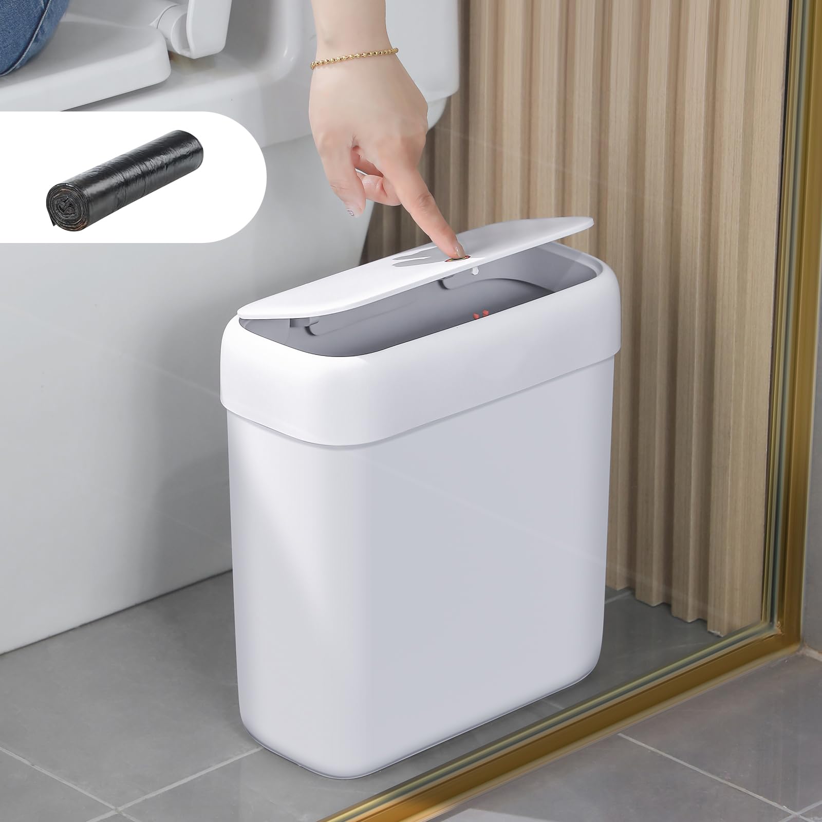 Trash Can with Lid