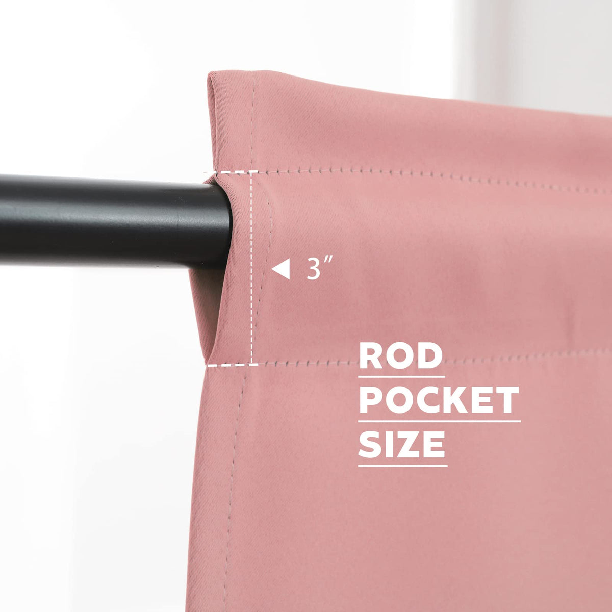 Rod Pocket Tier Curtain (2 Count)