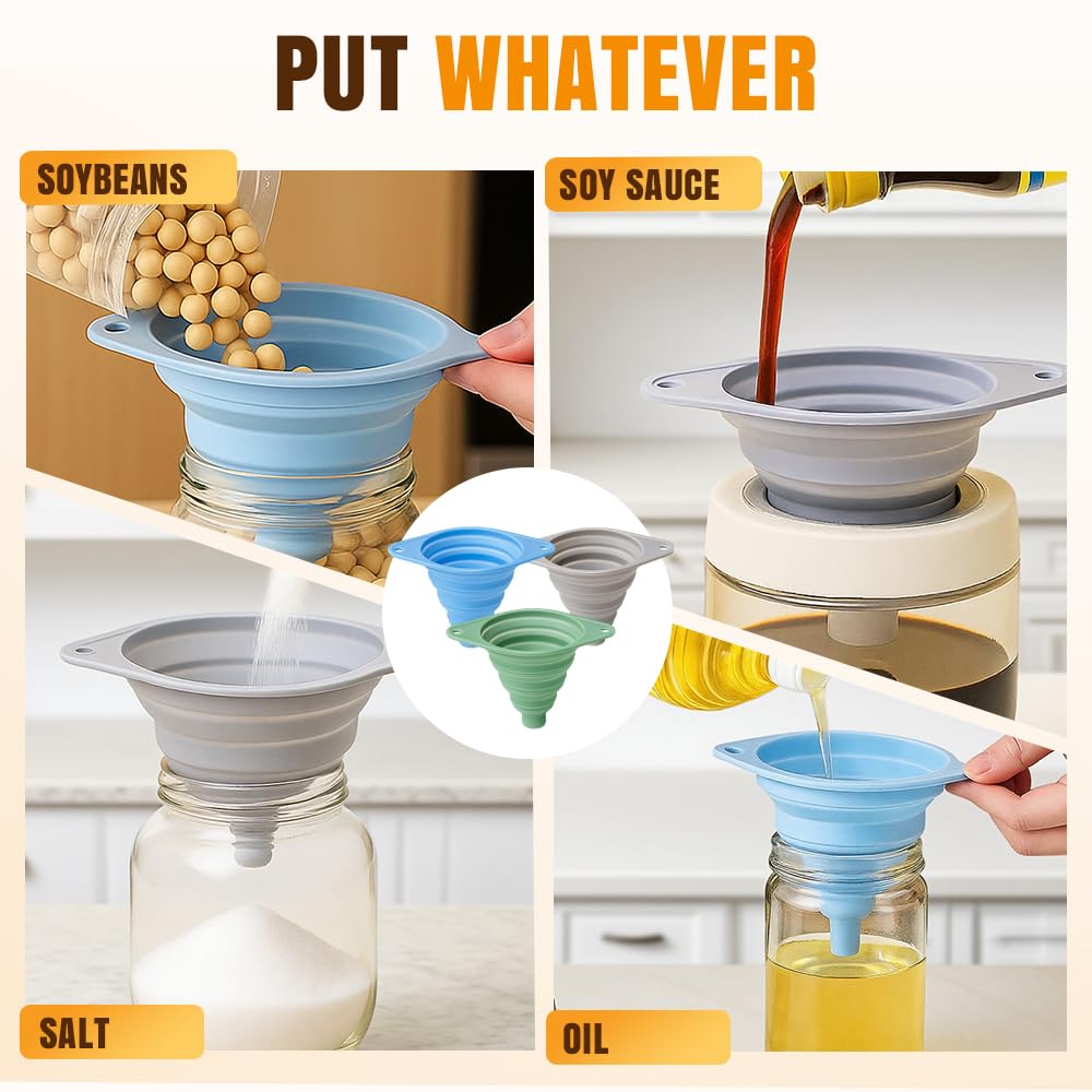 Kitchen Funnel Set 3 Pack (3 Count)