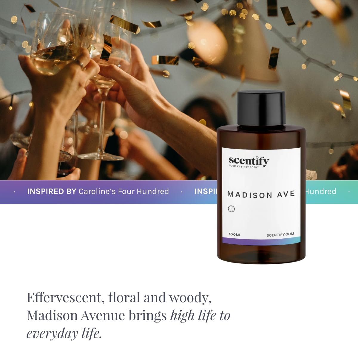 Madison Ave Aroma Oil Refill Scent for Oil Diffusers (3.38 Fl Oz)