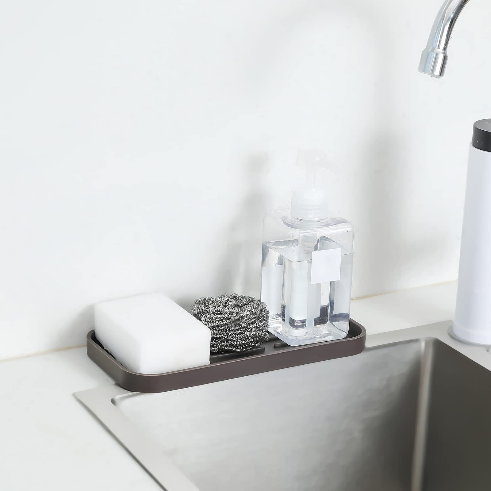 Silicone Kitchen Sink Organizer Tray for Multiple Usage