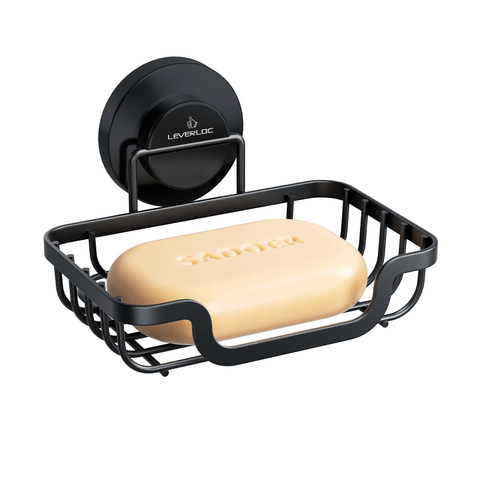 Soap Dish Soap Bar Holder for Shower Suction Cup Wall Mounted