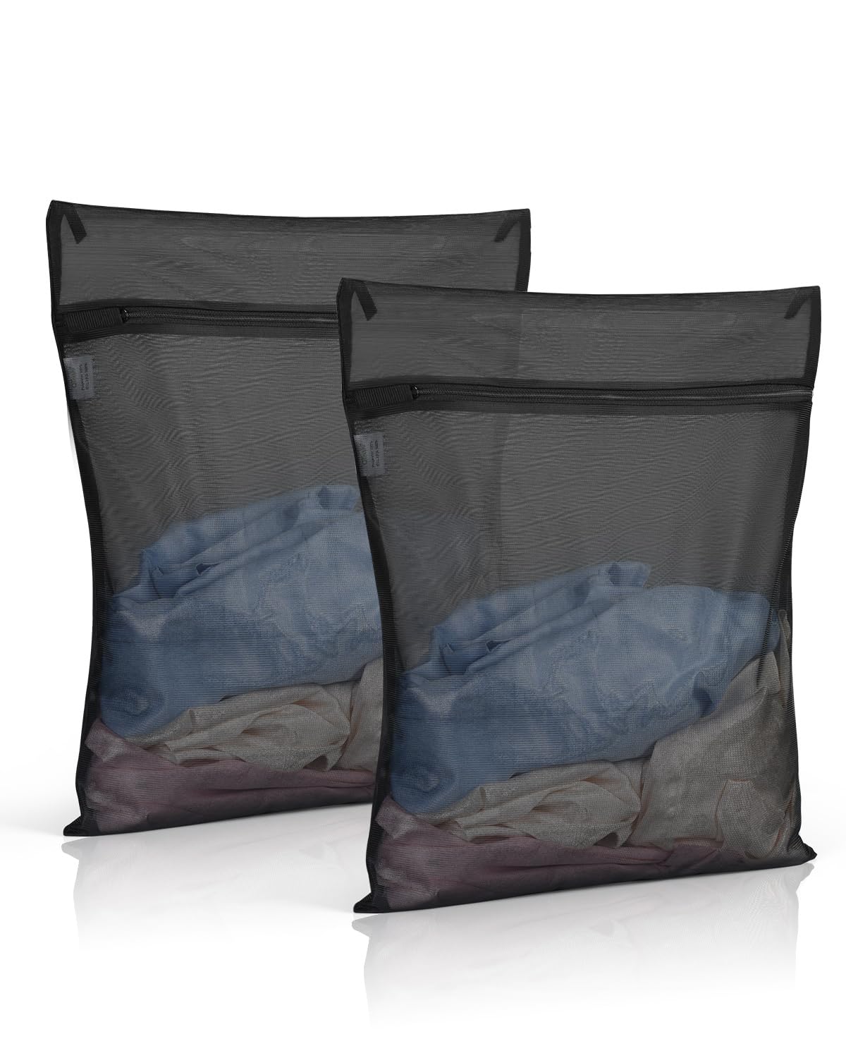 2 Pack Mesh Laundry Bags 16X20 inch Durable Laundry Garment Bag