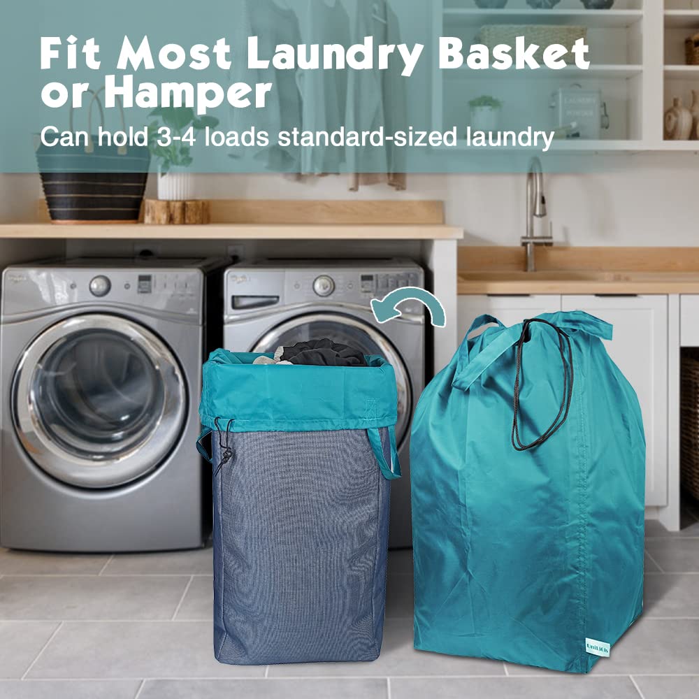 Tear Proof Nylon Laundry Bag with Handles (2 Count)