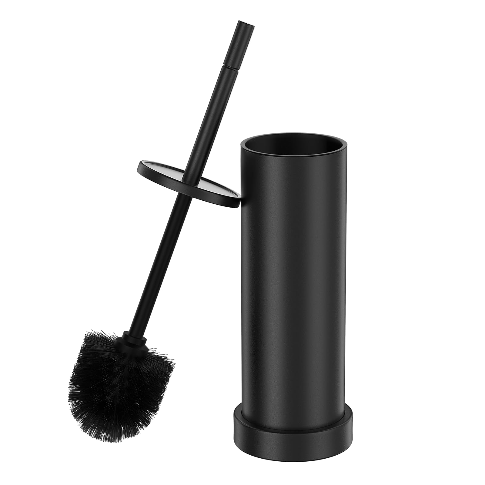 Black Toilet Brush and Holder Set