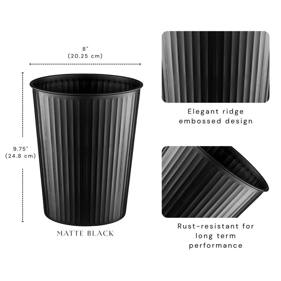 Metal Bathroom Trash Can