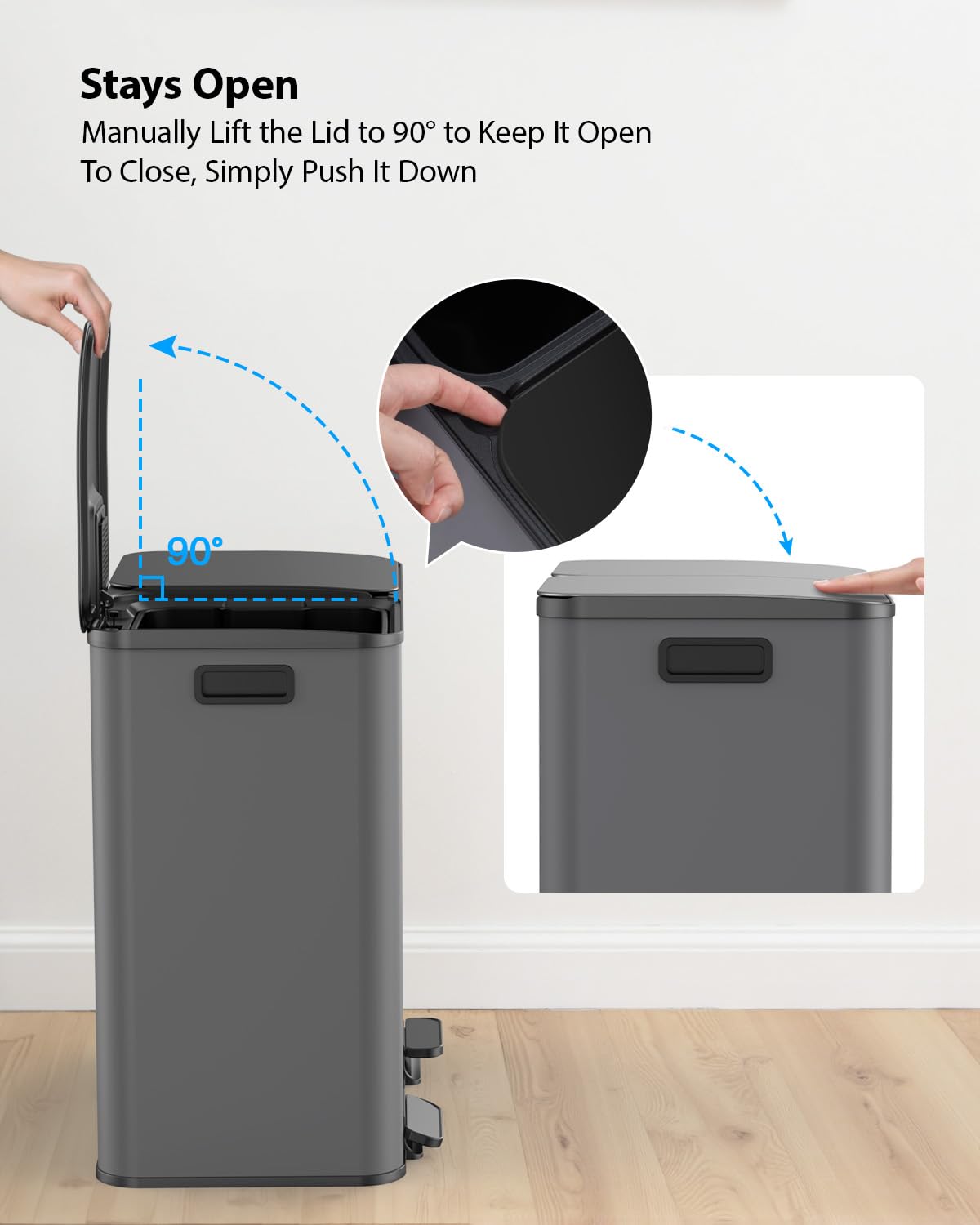 Trash Can 2 x 10.5 Gallon (2 Count)