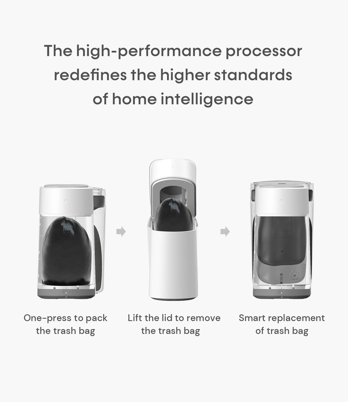 T3 Slim Automatic Infrared Motion Sensor Trash Can with Lid