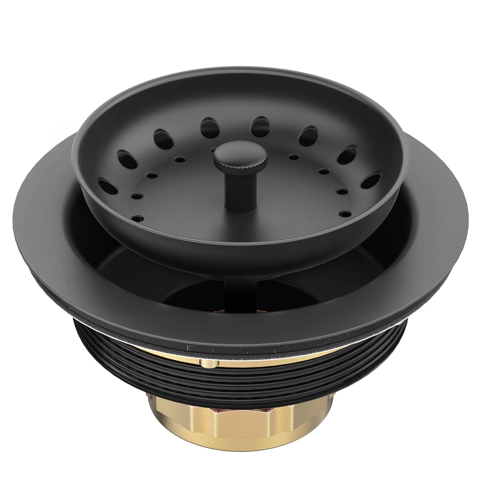 Stainless Steel Black Sink Drain Strainer Kit 3